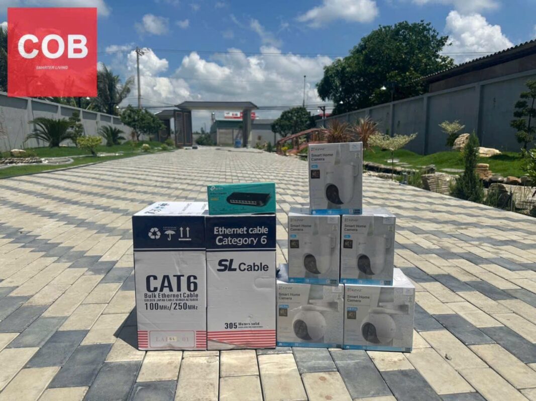 Thi công camera quan sát nhà vườn 