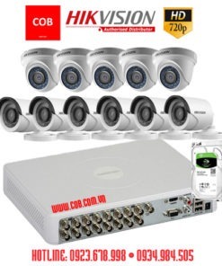BỘ 11 Camera Hikvision Hd