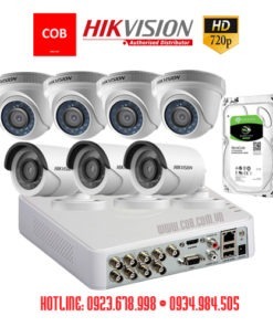 BỘ 7 Camera Hikvision Hd