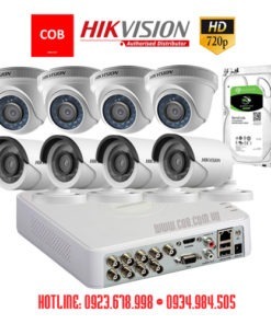 BỘ 8 Camera Hikvision Hd