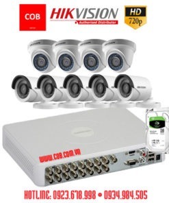 BỘ 9 Camera Hikvision Hd