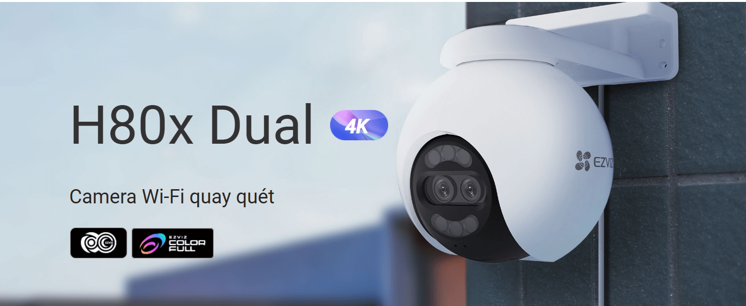 Camera Ezviz H80X Ống Kính Kép 4K (8MP+2MP)