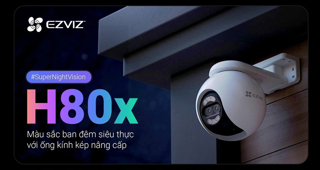 Camera Ezviz H80X Ống Kính Kép 4K (8MP+2MP)