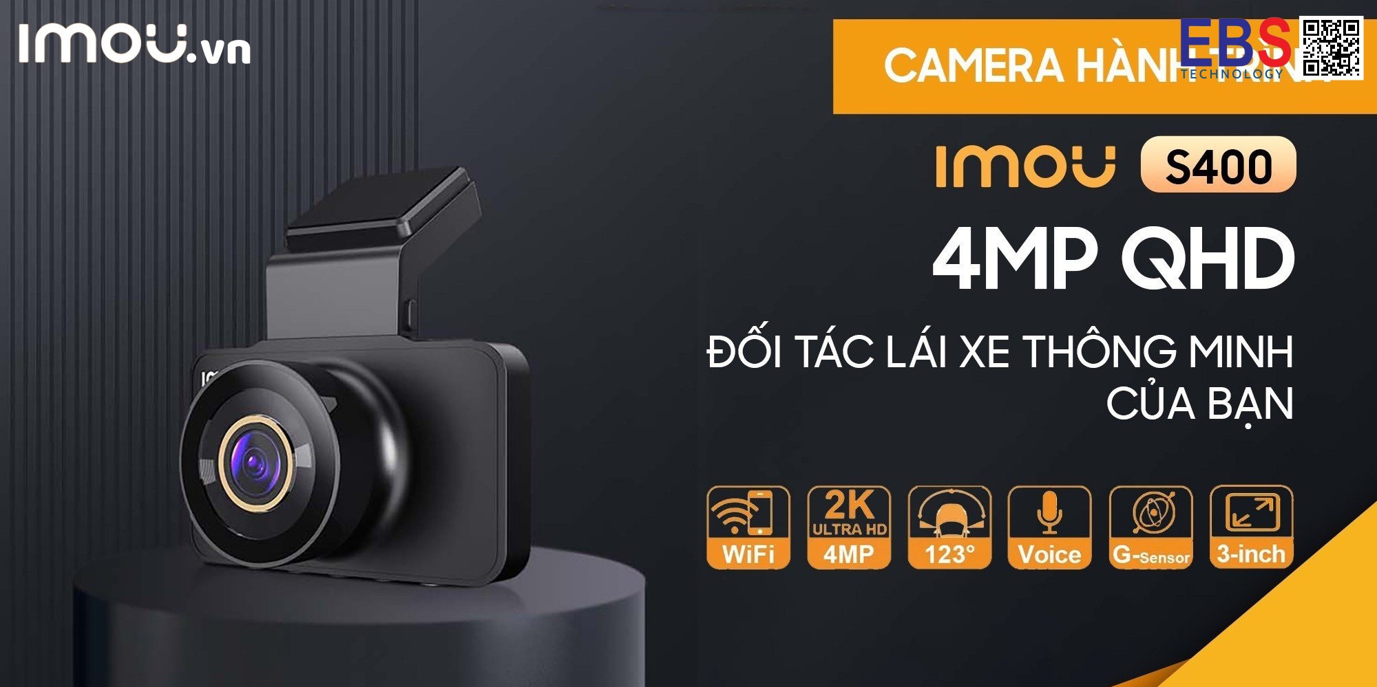 Camera hành trình Imou S400 Pro 2K